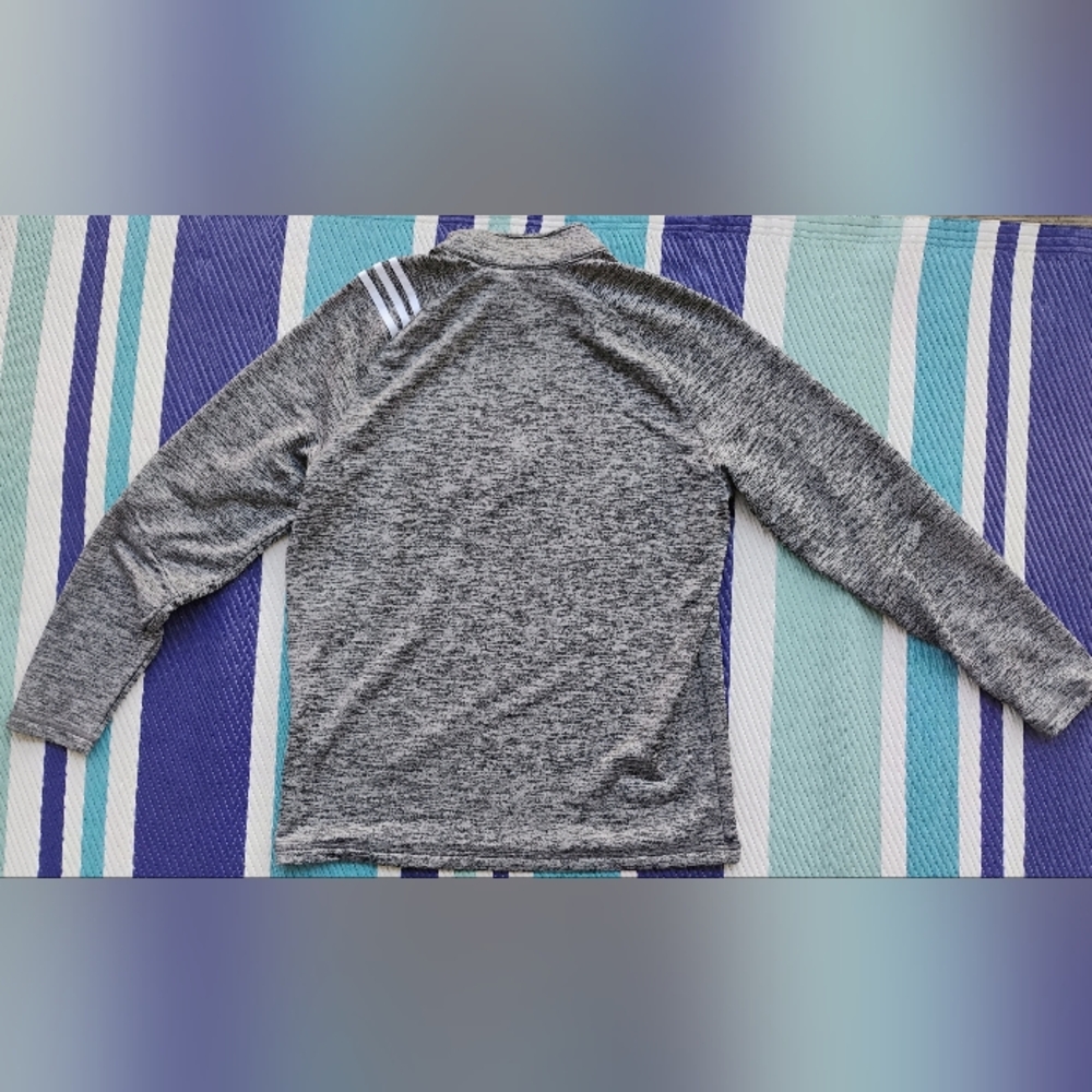 Adidas men's long sleeve gray top